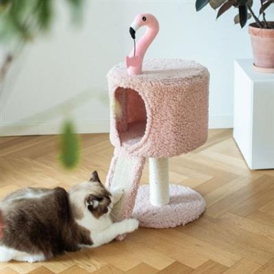 Catry Flamingo Small Cat Tree with Scratching board