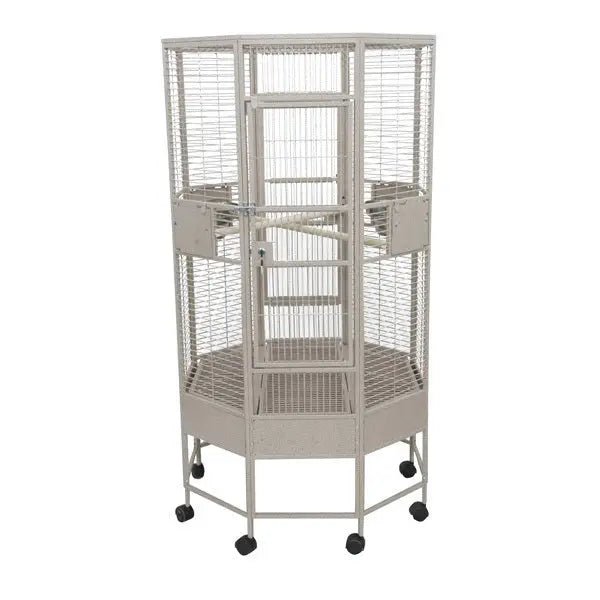 36"x36"x67" Diameter Octagon Parrot Cage - PremiumPetsPlus