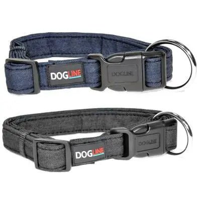 Dogline Denim Flat Collars - PremiumPetsPlus