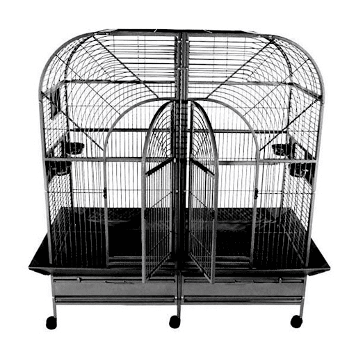 Double Macaw Cage with Removable Divider 64"x32"
