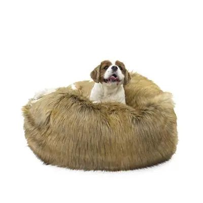 Faux Fur Puff Ball Bed - PremiumPetsPlus