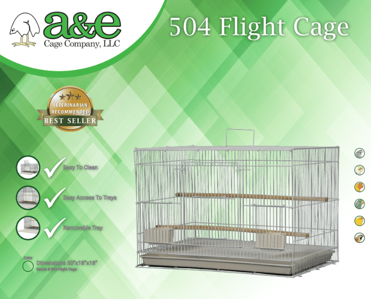 Flight Cage in Color Retail Box 30"x18"