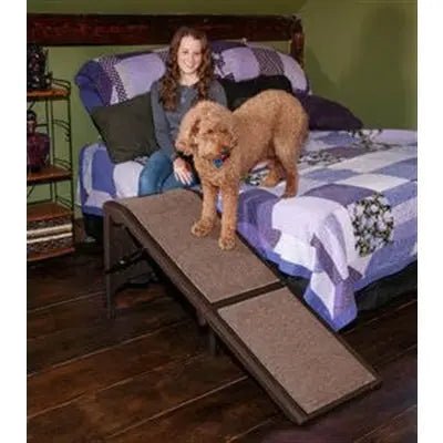 Free-Standing Extra Wide Carpeted Pet Ramp - PremiumPetsPlus