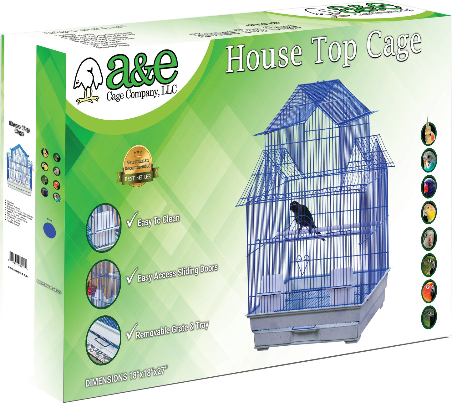 House Top Cage in Retail Box 18"x18"