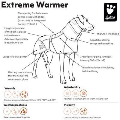 Hurtta Extreme Warmer 2 in Lingon