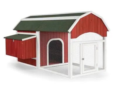 Prevue Pet Products Red Barn Chicken Coop Red - PremiumPetsPlus