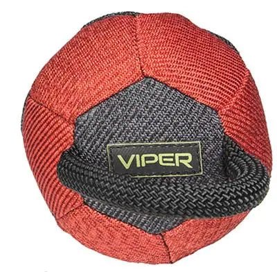 Viper French Linen Black & Red Ball - PremiumPetsPlus